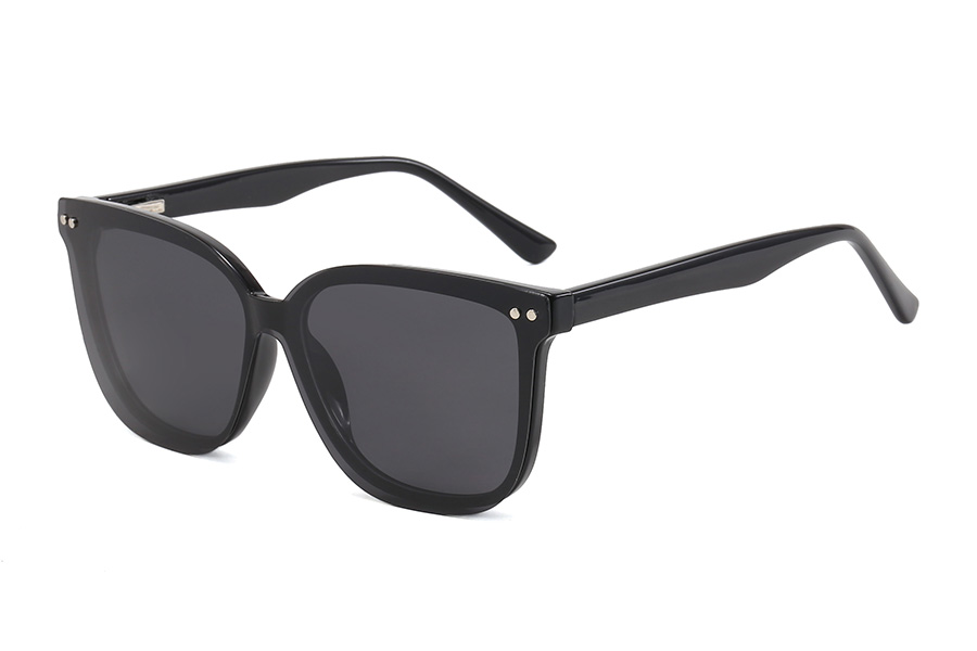 Unisex Square Polarized Magnetic Clip on Sunglasses